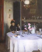John Singer Sargent The Breakfast Table (mk18) USA oil painting artist